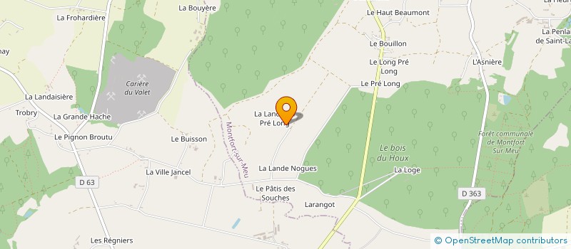 localisation de l'entreprise FOOTBALL CLUB MONTFORTAIS  MONTFORT-SUR-MEU