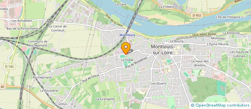 localisation de l'entreprise FOOTBALL CLUB MONTLOUIS à MONTLOUIS-SUR-LOIRE