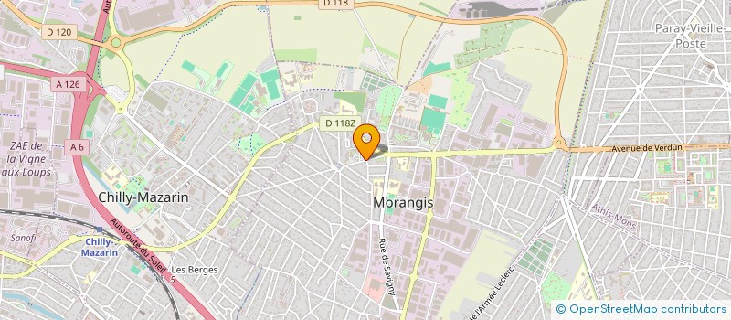 localisation de l'entreprise FOOTBALL CLUB MORANGIS CHILLY à MORANGIS