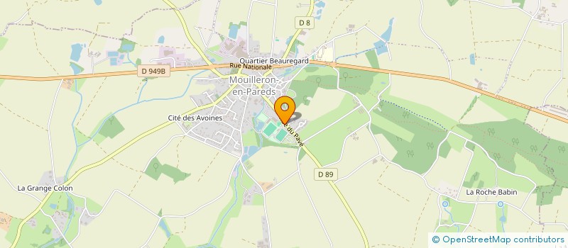 localisation de l'entreprise FOOTBALL CLUB MOUILLERON THOUARSAIS CAILLERE  MOUILLERON-SAINT-GERMAIN