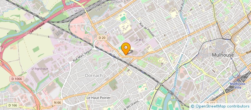 localisation de l'entreprise FOOTBALL CLUB MULHOUSE 1893  MULHOUSE
