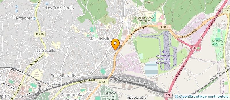 localisation de l'entreprise FOOTBALL CLUB NIMES EST F.C.N.E.  NIMES