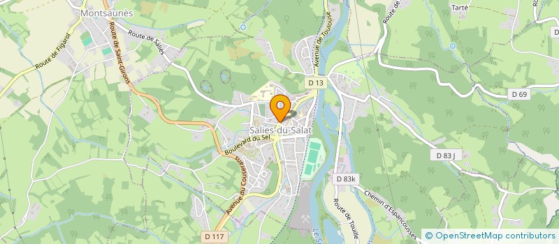 localisation de l'entreprise FOOTBALL CLUB OCCITAN  SALIES-DU-SALAT