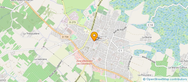 localisation de l'entreprise FOOTBALL CLUB OLERONAIS  SAINT-PIERRE-D'OLERON