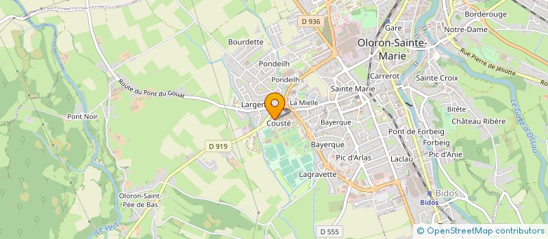 localisation de l'entreprise FOOTBALL CLUB OLORONAIS RUGBY  OLORON-SAINTE-MARIE