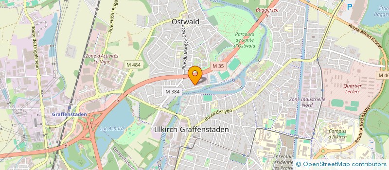 localisation de l'entreprise FOOTBALL CLUB OSTWALD 1948  OSTWALD