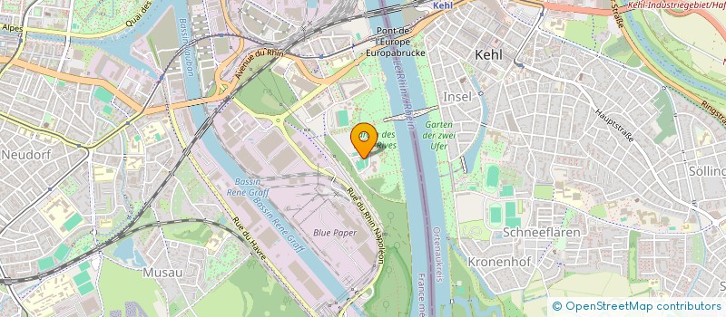 localisation de l'entreprise FOOTBALL CLUB OUVRIER PORT DU RHIN à STRASBOURG