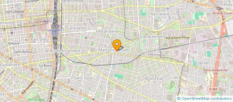 localisation de l'entreprise FOOTBALL CLUB PASSION DREAM ZONE LYON (FC PDZ LYON)  VILLEURBANNE