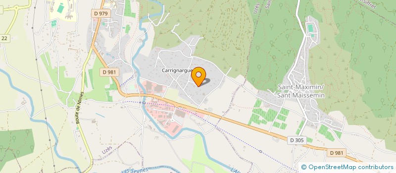 localisation de l'entreprise FOOTBALL CLUB PAYS D'UZES  UZES