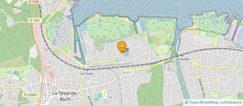 localisation de l'entreprise FOOTBALL CLUB PAYS DE BUCH à LA TESTE-DE-BUCH