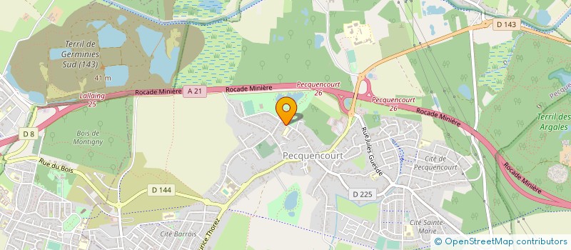 localisation de l'entreprise FOOTBALL CLUB PECQUENCOURT à PECQUENCOURT