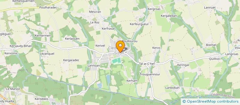 localisation de l'entreprise FOOTBALL CLUB PENN AR BED  CLEDEN-CAP-SIZUN