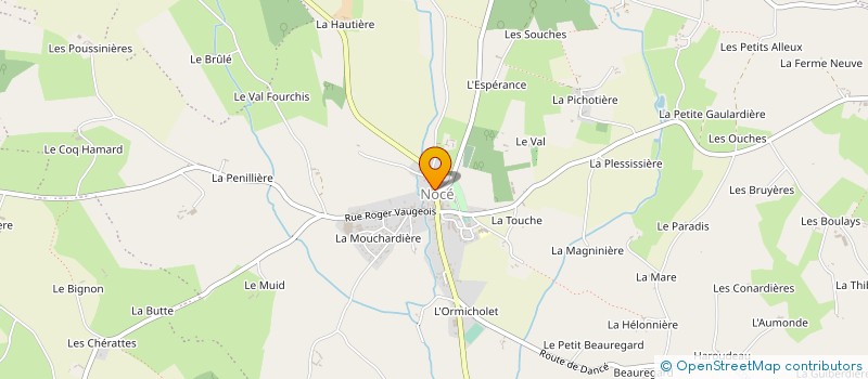localisation de l'entreprise FOOTBALL CLUB PERCHERON NOCEEN à PERCHE-EN-NOCE