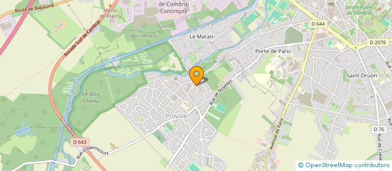 localisation de l'entreprise FOOTBALL CLUB PROVILLOIS (FCP)  PROVILLE