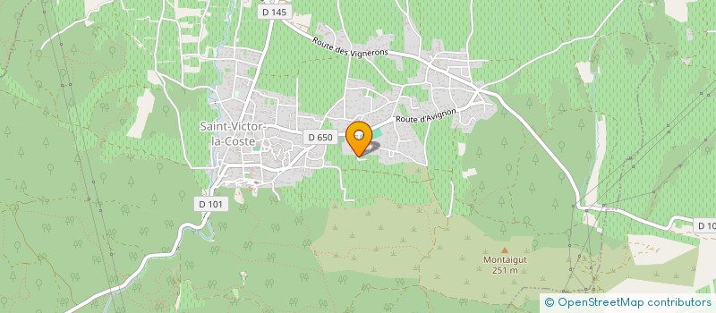 localisation de l'entreprise FOOTBALL CLUB ROQUEMAURE  SAINT-VICTOR-LA-COSTE