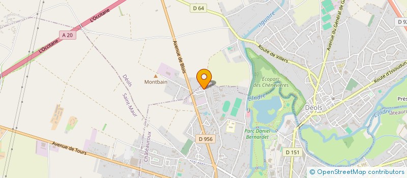 localisation de l'entreprise FOOTBALL CLUB SACIERGES-SAINT-MARTIN SAINT-CIVRAN ROUSSINES PRISSAC (FC SSRP) à CHATEAUROUX
