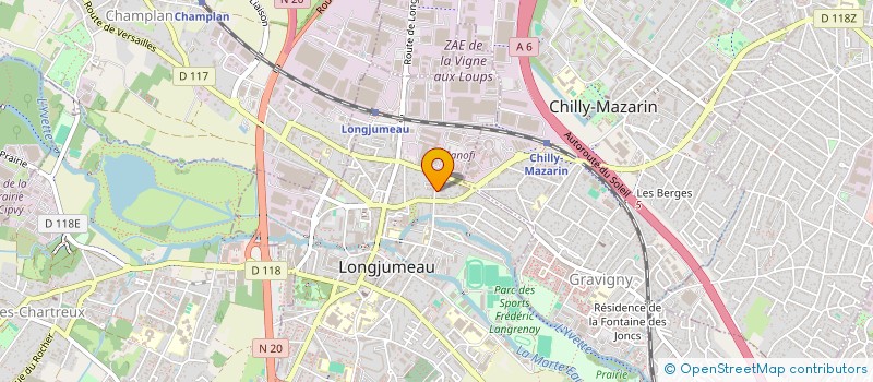 localisation de l'entreprise FOOTBALL CLUB SAD à LONGJUMEAU