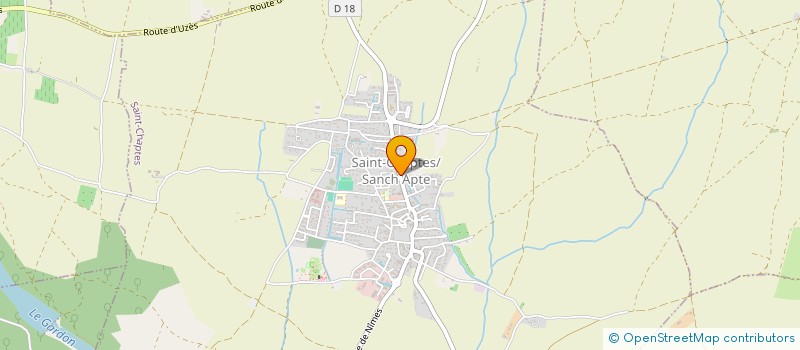 localisation de l'entreprise FOOTBALL CLUB SAINT CHAPTES  SAINT-CHAPTES