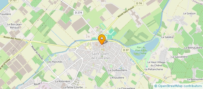 localisation de l'entreprise FOOTBALL CLUB SAINT JULIEN DIVATTE  DIVATTE-SUR-LOIRE