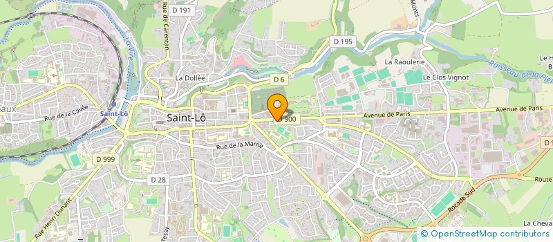 localisation de l'entreprise FOOTBALL CLUB SAINT-LO ACADEMIE  SAINT-LO