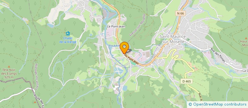 localisation de l'entreprise FOOTBALL CLUB SAINT MAURICE FRESSE  SAINT-MAURICE-SUR-MOSELLE