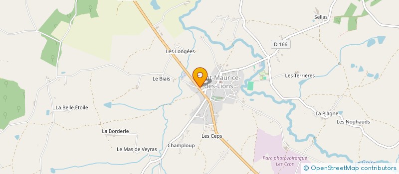 localisation de l'entreprise FOOTBALL CLUB SAINT MAURICE MANOT (F C S M M ) à SAINT-MAURICE-DES-LIONS