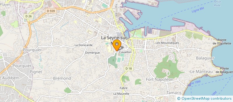 localisation de l'entreprise FOOTBALL CLUB SEYNOIS à LA SEYNE-SUR-MER