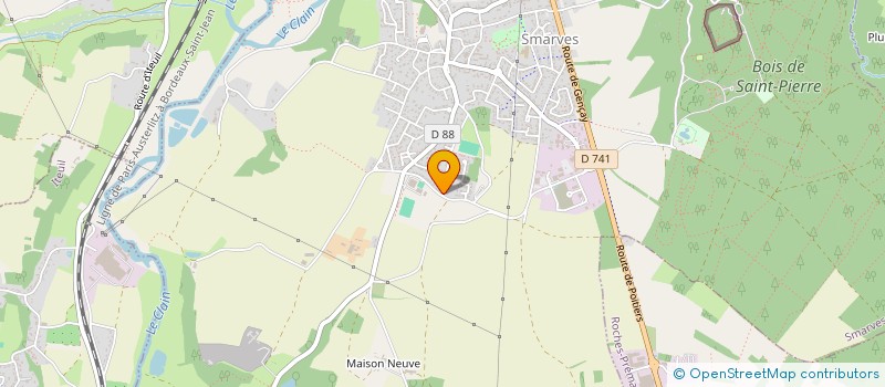 localisation de l'entreprise FOOTBALL CLUB SMARVES ITEUIL  SMARVES