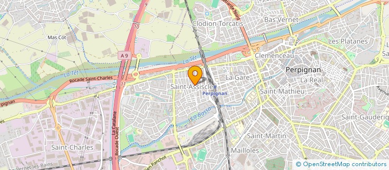 localisation de l'entreprise FOOTBALL CLUB ST ASSISCLE PERPIGNAN  PERPIGNAN