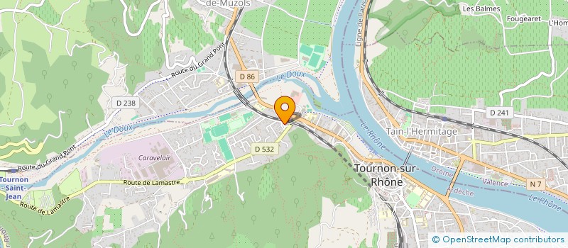 localisation de l'entreprise FOOTBALL CLUB TAIN TOURNON RUGBY à TOURNON-SUR-RHONE