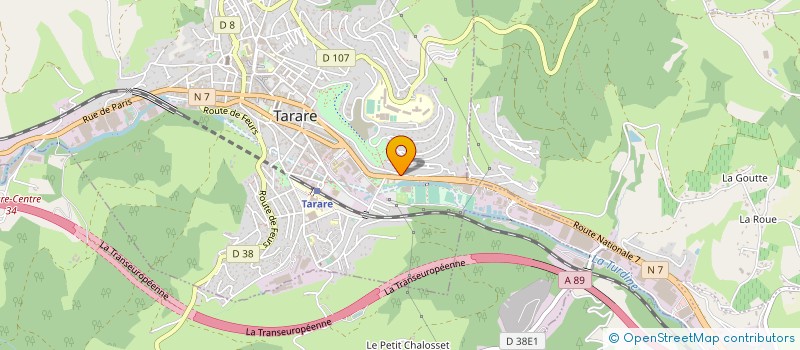 localisation de l'entreprise FOOTBALL CLUB TARARE à TARARE