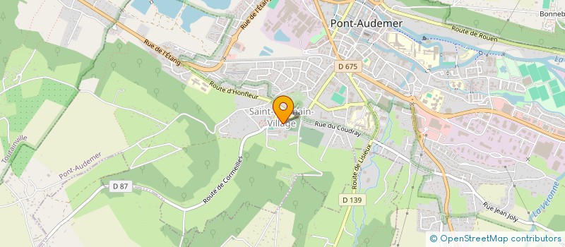 localisation de l'entreprise FOOTBALL CLUB TOUTAINVILLE  PONT-AUDEMER