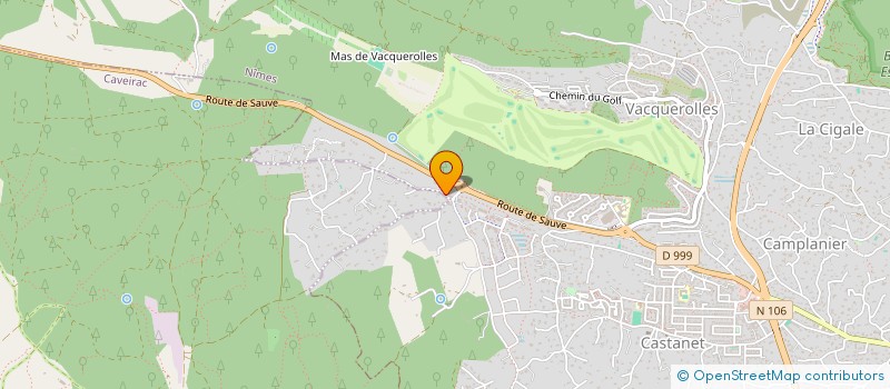 localisation de l'entreprise FOOTBALL-CLUB VACQUEYROLLES  NIMES