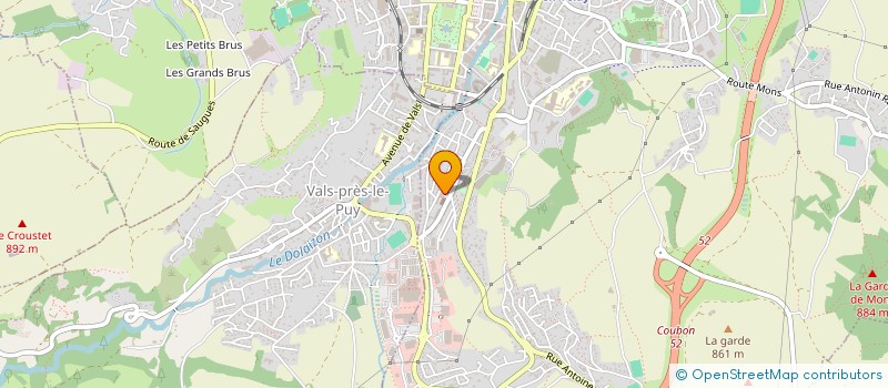 localisation de l'entreprise FOOTBALL CLUB VAL-VERT à LE PUY-EN-VELAY