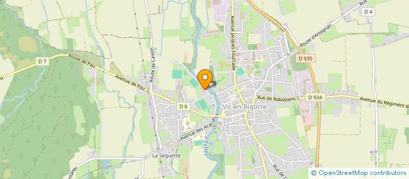 localisation de l'entreprise FOOTBALL CLUB VIC ECHEZ MONTANERES  VIC-EN-BIGORRE