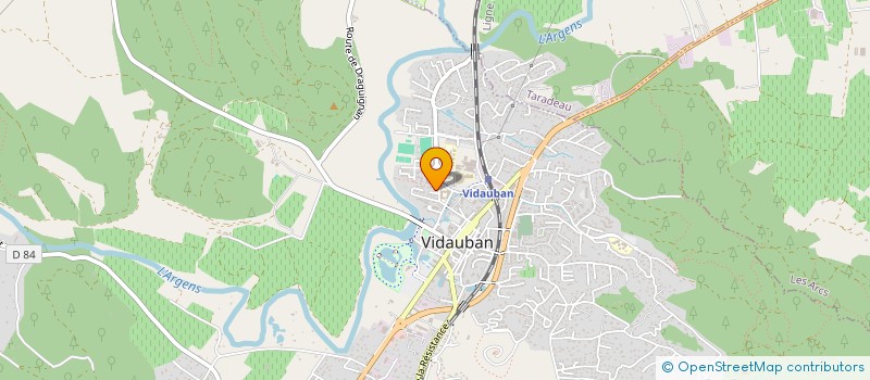 localisation de l'entreprise FOOTBALL CLUB VIDAUBANNAIS  VIDAUBAN