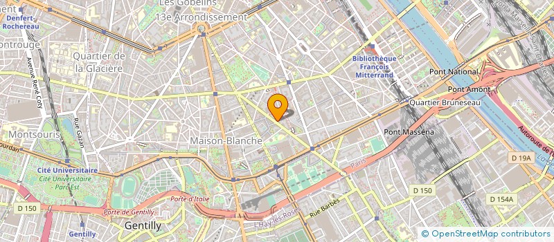 localisation de l'entreprise FOOTBALL DE TABLE CLUB PARIS 13  PARIS