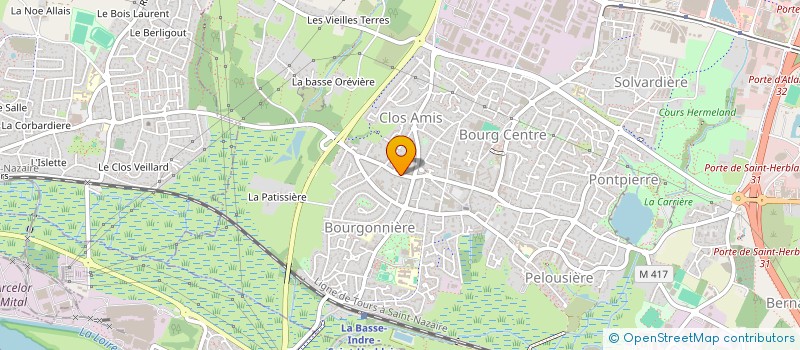 localisation de l'entreprise FOOTBALL DE TABLE HERBLINOIS à SAINT-HERBLAIN