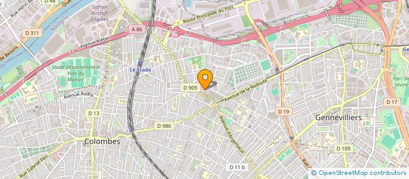 localisation de l'entreprise FOOTBALL DETECTION  COLOMBES