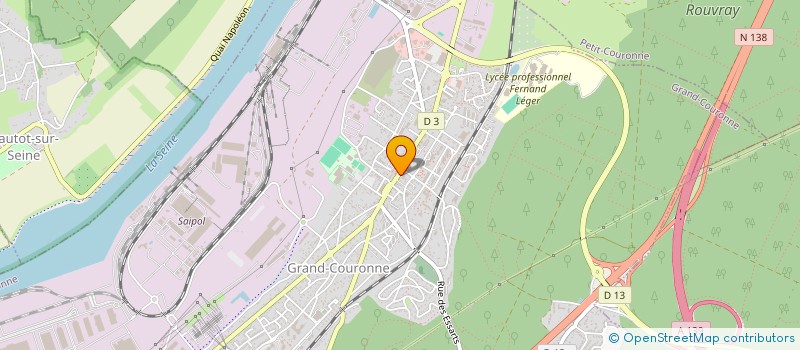 localisation de l'entreprise FOOTBALL FEMININ COURONNAIS  GRAND-COURONNE