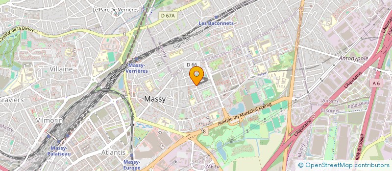 localisation de l'entreprise FOOTBALL FIFTY-NINE TOGETHER  MASSY