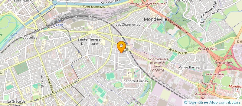 localisation de l'entreprise FOOTBALL GAELIQUE MONDEVILLE NORMANDY  CONDE-EN-NORMANDIE