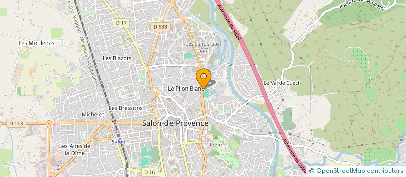 localisation de l'entreprise FOOTBALL LOISIRS ENSEIGNANTS  SALON-DE-PROVENCE