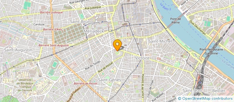 localisation de l'entreprise FOOTBALL PERFORMANCE - F.P.  BORDEAUX