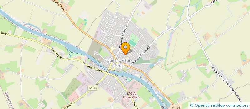 localisation de l'entreprise FOOTBALL SAINT MICHEL QUESNOY à QUESNOY-SUR-DEULE