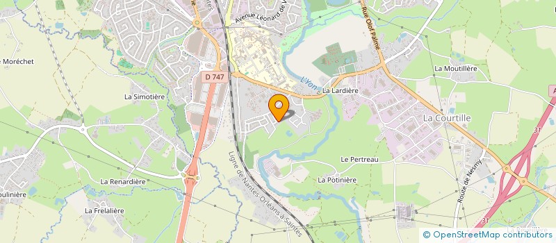 localisation de l'entreprise FOOTBALL TENNIS BALLON YONNAIS à LA ROCHE-SUR-YON