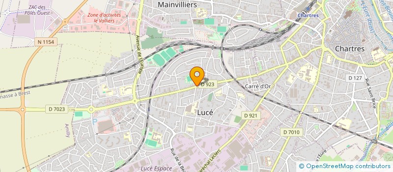 localisation de l'entreprise FOOTBALLL CLUB LUCE OUEST à LUCE