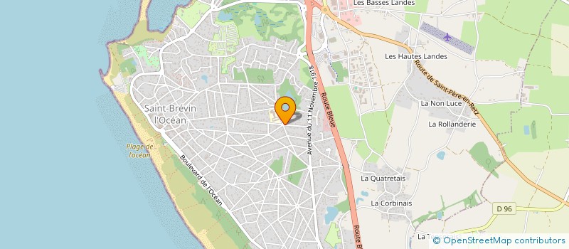localisation de l'entreprise FOOTBIKE TEAM 44 à SAINT-BREVIN-LES-PINS