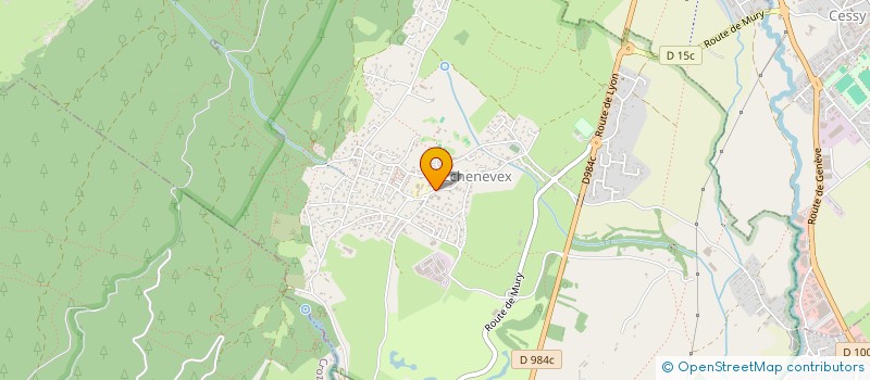 localisation de l'entreprise FOOTGOLF CLUB GESSIEN à ECHENEVEX