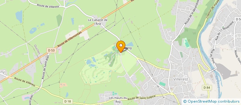 localisation de l'entreprise FOOTGOLF DE CHAMPLONG  VILLEREST